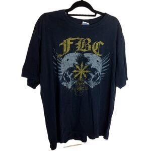 Vintage Full Blown Chaos Hardcore Metalcore Punk Band T Shirt Fade Size XL